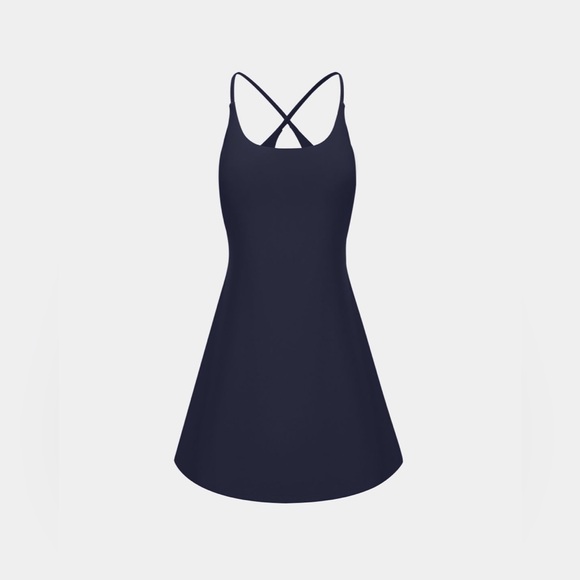 Halara Softly Zero Plush Backless Active Dress - Picture 4 of 11